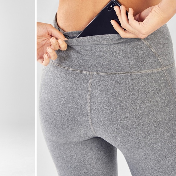 High waisted grey fabletics leggings - Picture 2 of 8